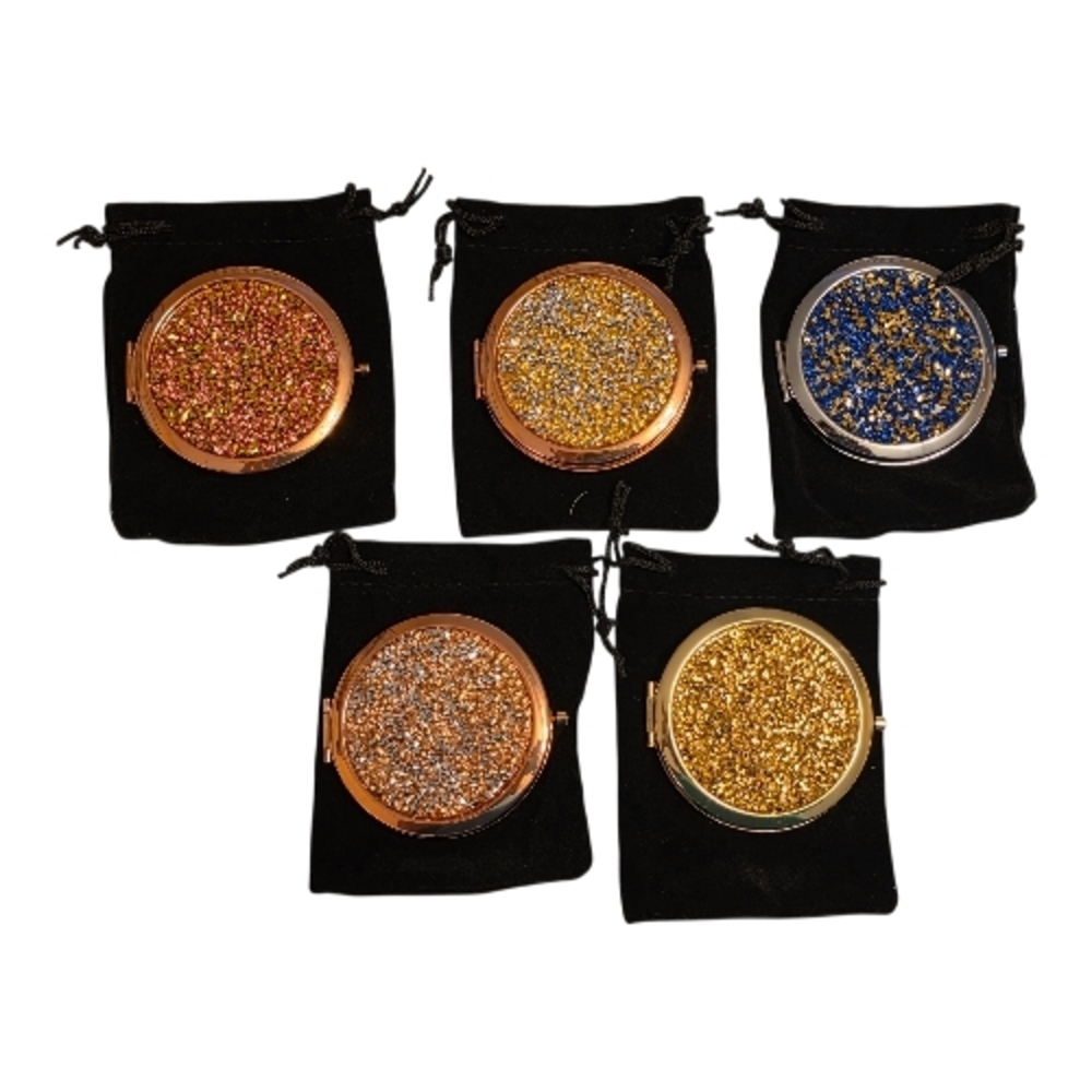 BUY NOW - One (1) Glittery Compact Mirror - NEW